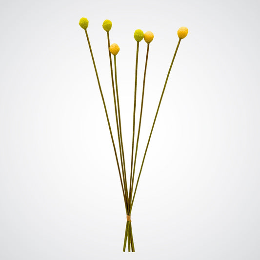 Bouquet of yellow artificial flowers on a white background from My Faux Florist Canada