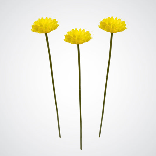 set of 3 yellow artificial gerbera daisies from My Faux Florist Canada