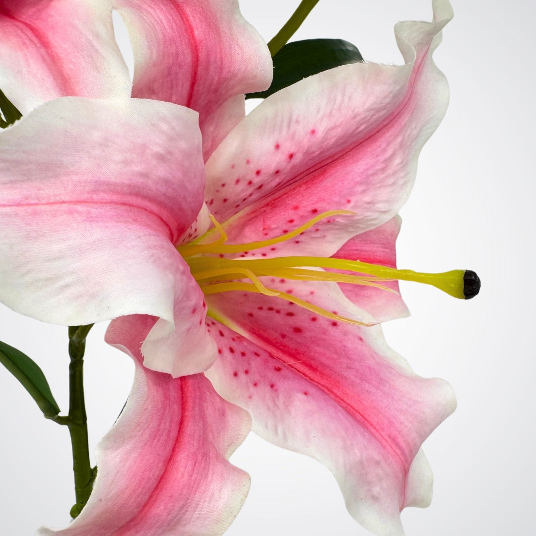Premium Pink Artificial Lilies
