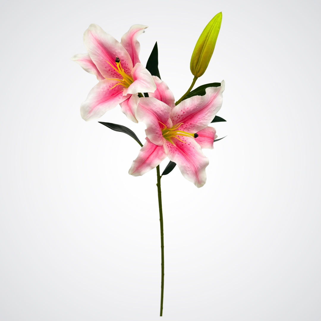 Premium Pink Artificial Lilies