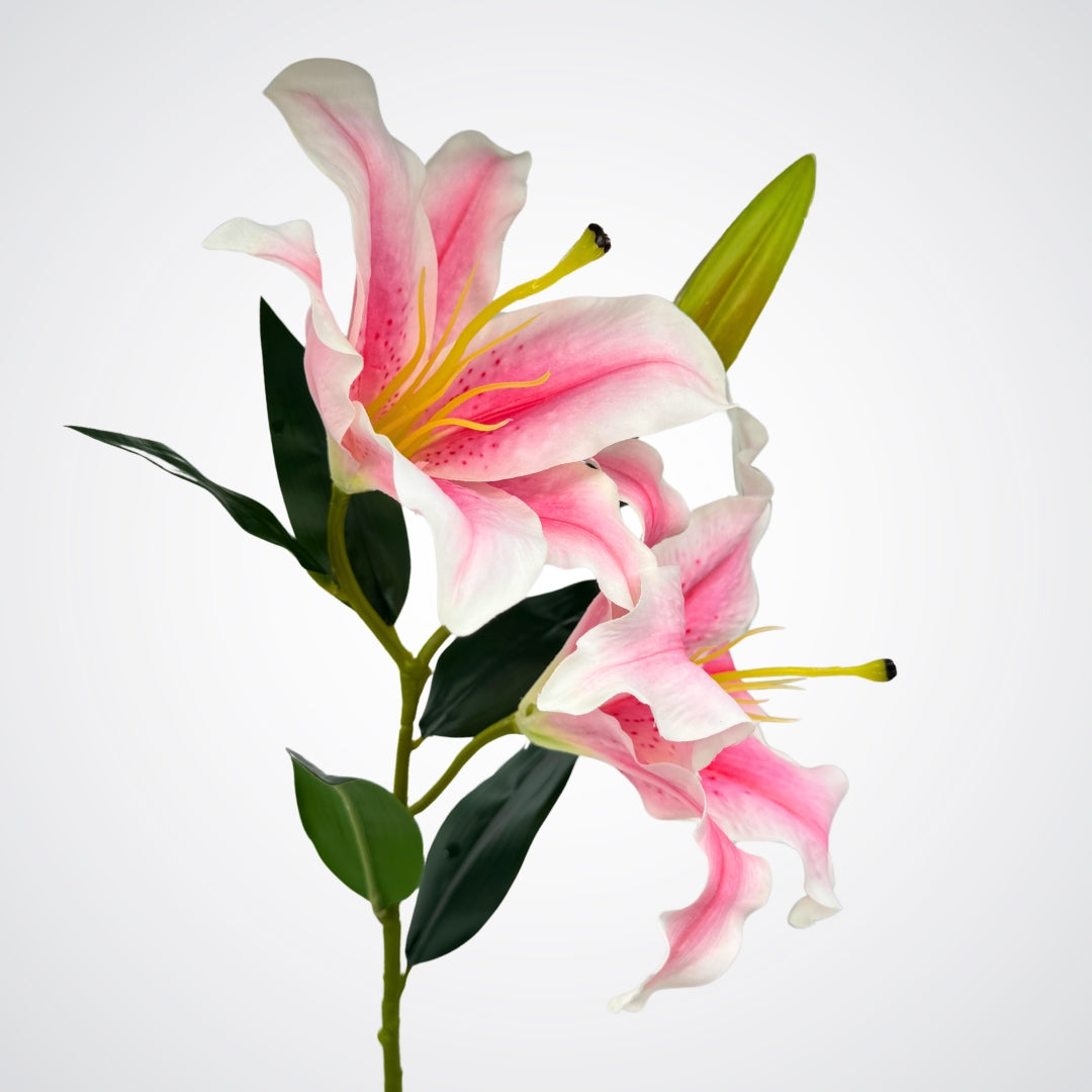 Premium Pink Artificial Lilies