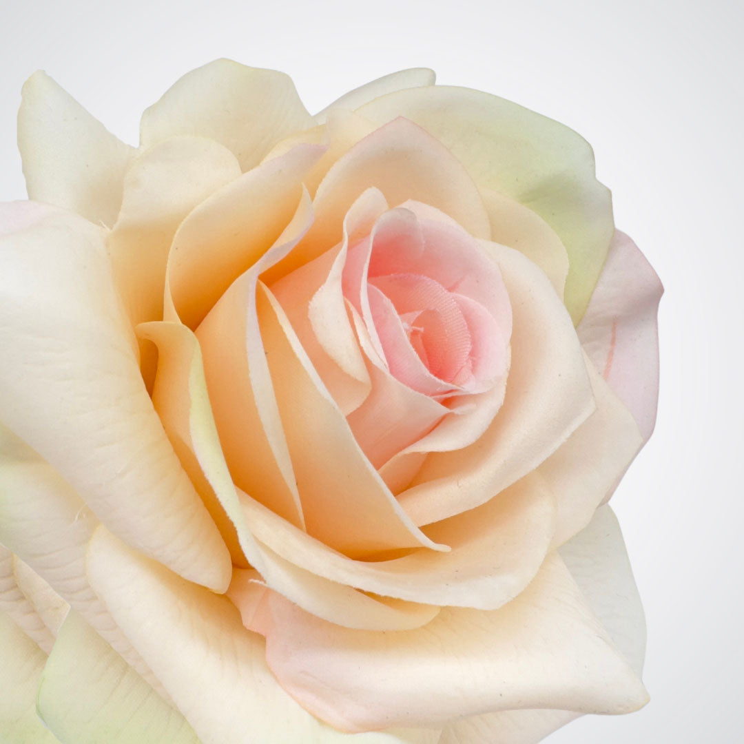 Apricot Artificial Rose Spray