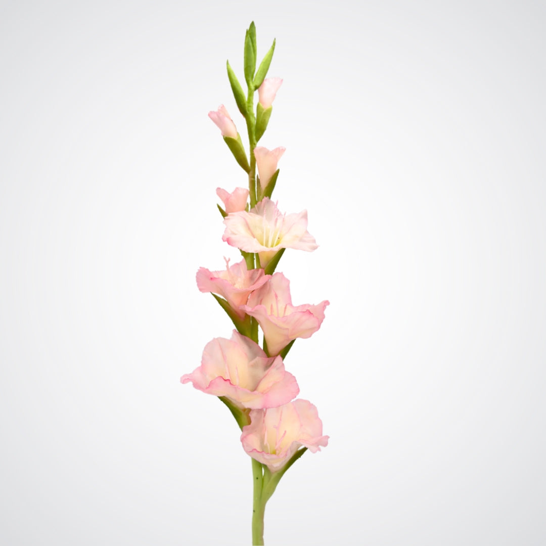 Top of a pink artificial gladiolus flower from My Faux Florist Canada