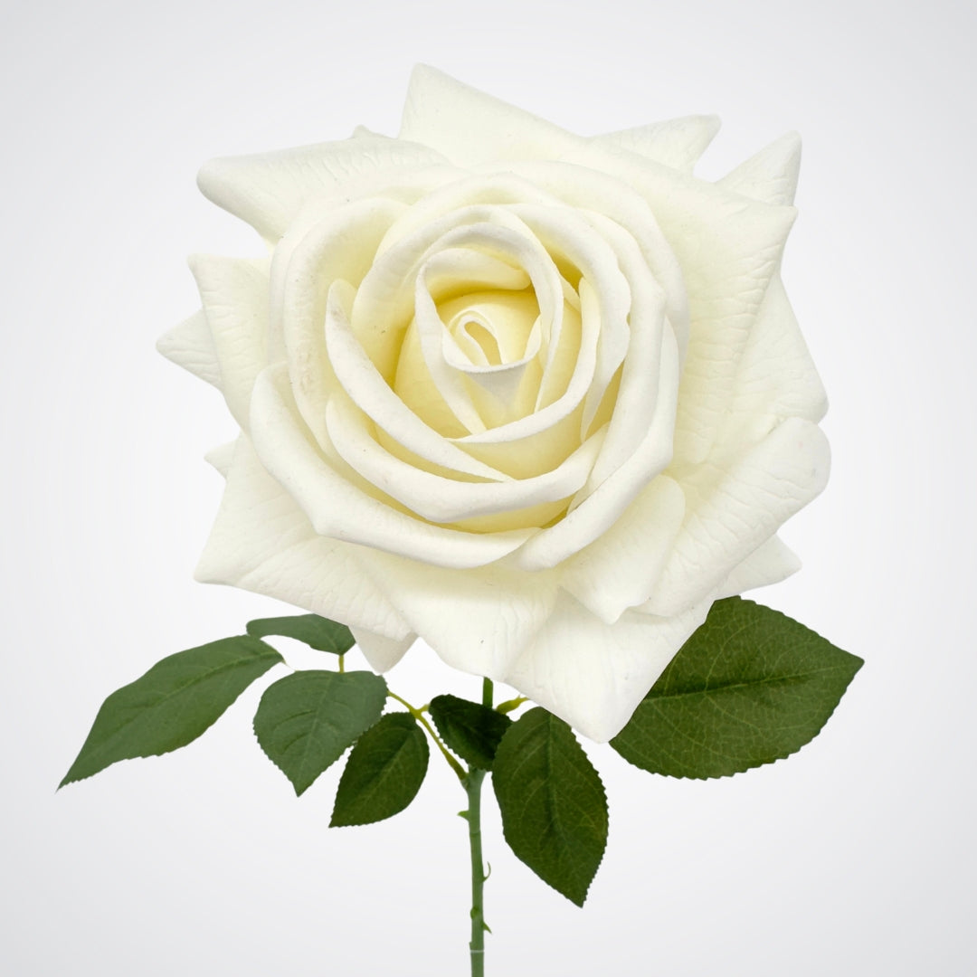 White Artificial Tea Rose