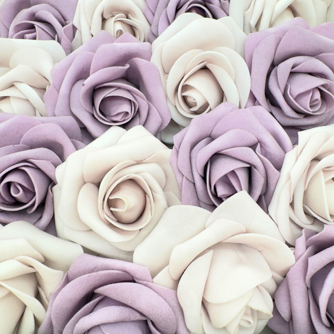 Lilac Foam Roses