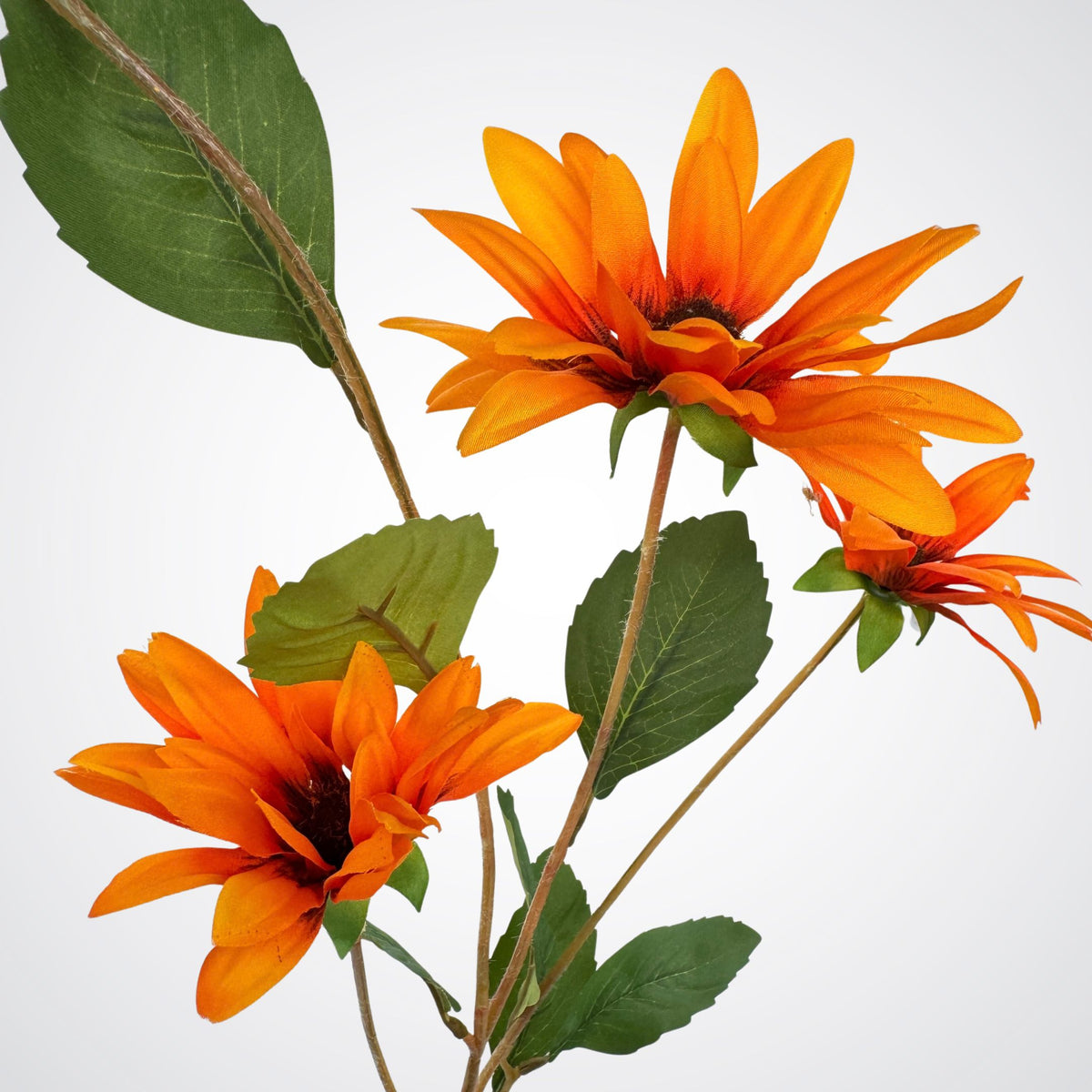 Sunset Orange Artificial Daisies