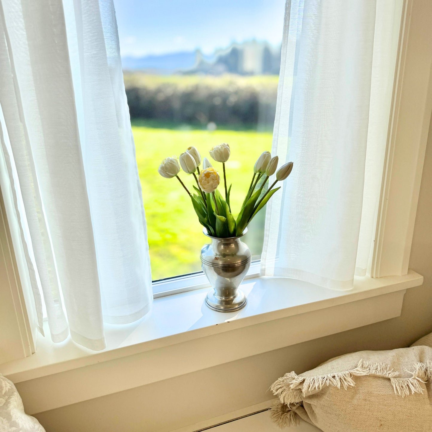 White Artificial Tulips