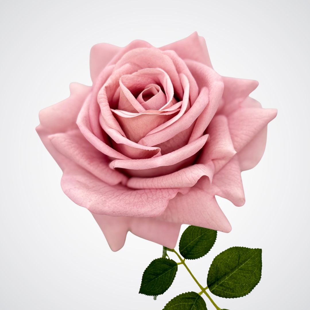 Antique Pink | Single Real Touch artificial roses for Valentine's Day by My Faux Florist Canada