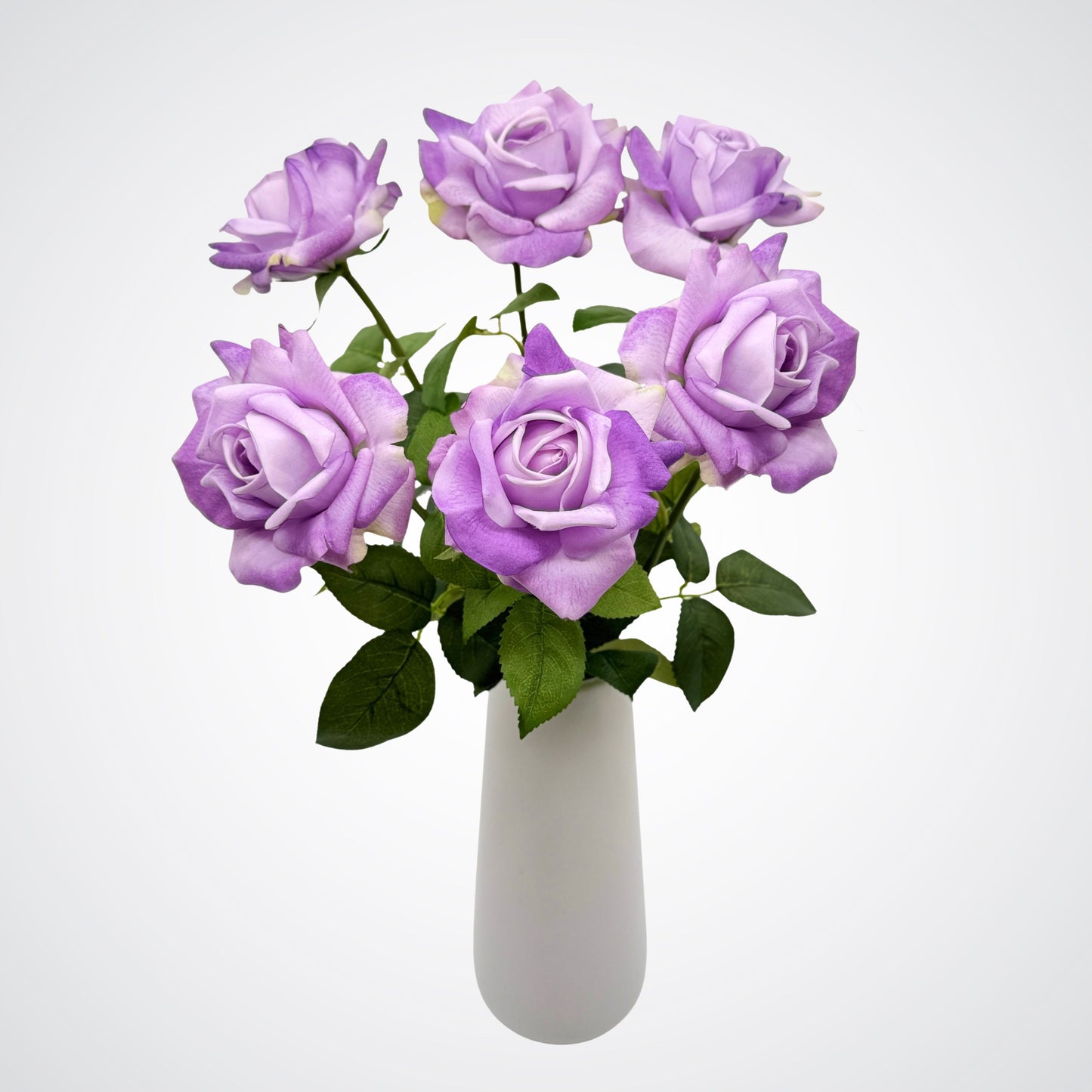 Lilac | 6 Real Touch artificial roses for Valentine's Day by My Faux Florist Canada