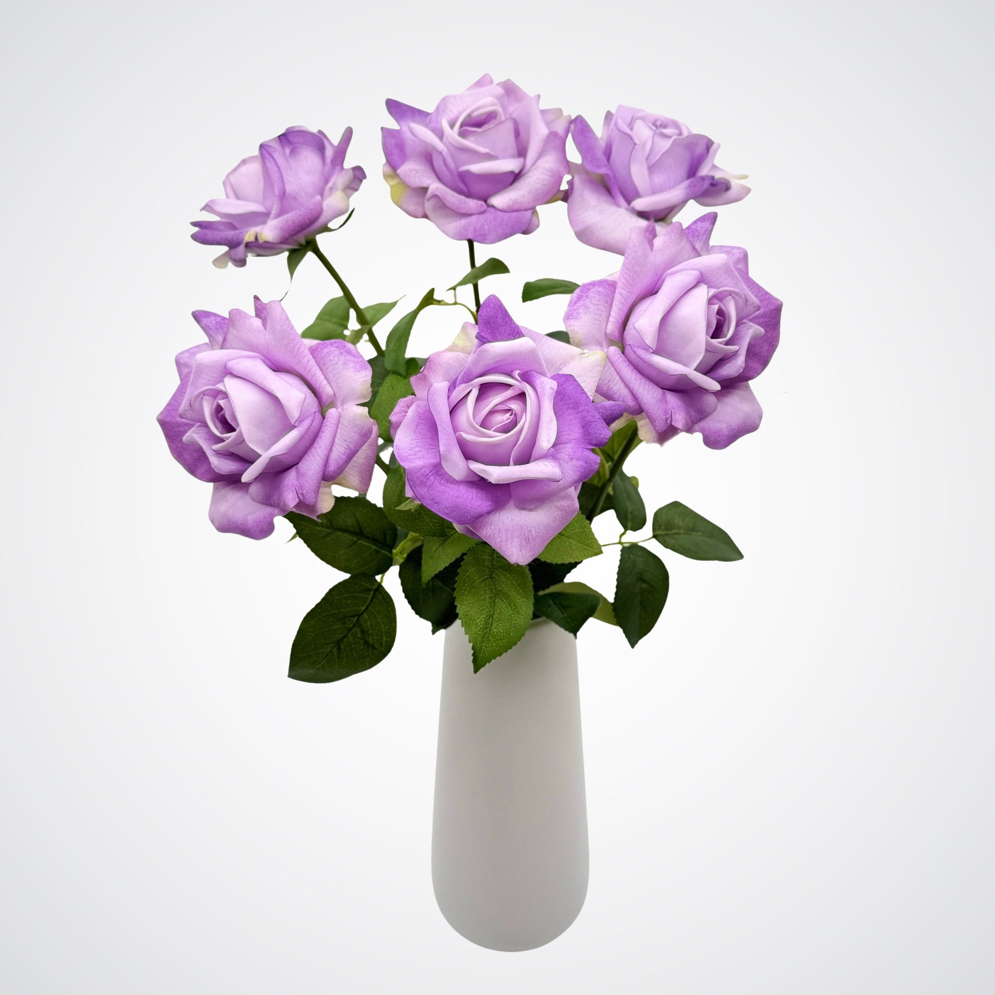 Lilac | 6 Real Touch artificial roses for Valentine's Day by My Faux Florist Canada