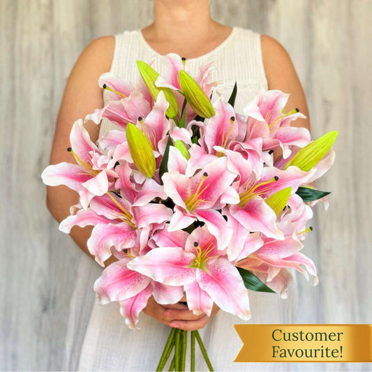 Premium Pink Lilies