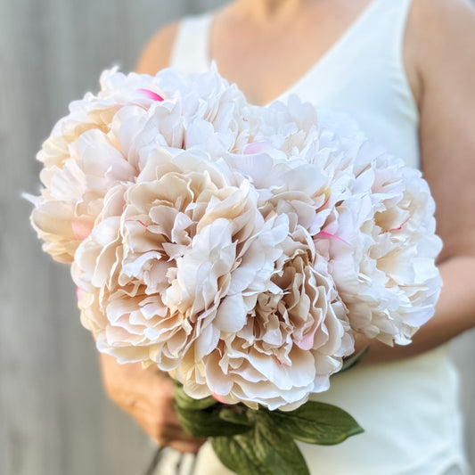 Cream Artificial Peony