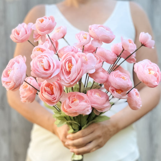 Pink Wild Roses Spray