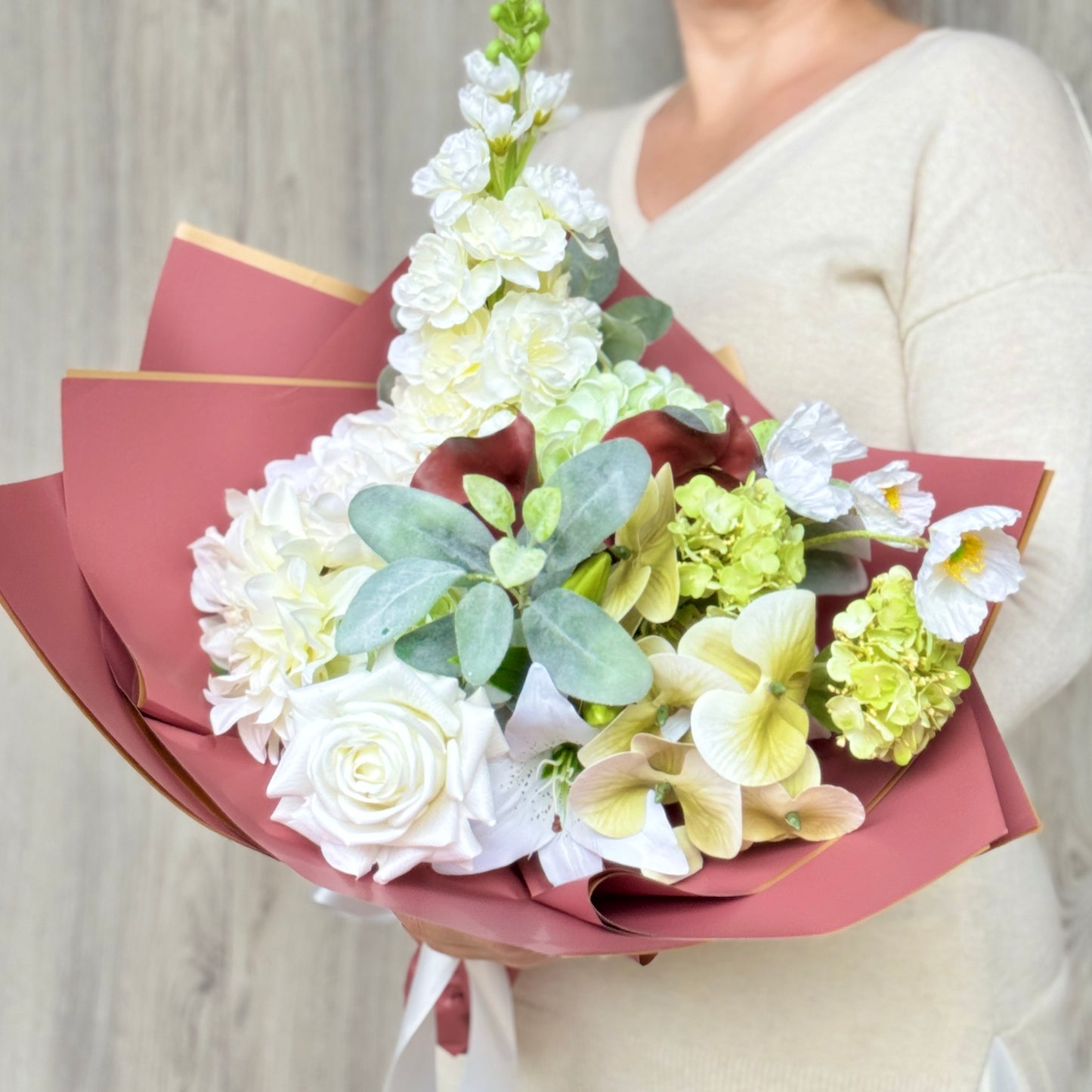 Matcha Latte LG | Artificial Flower Bouquet