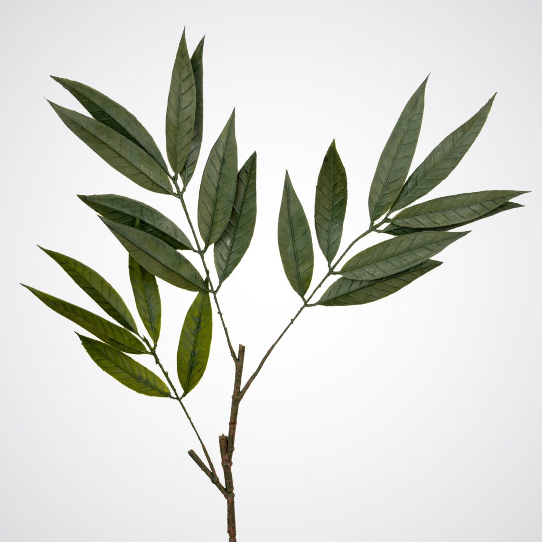 Artificial tall willow leaves with realistic green tones and texture, by Faux Florist Canada