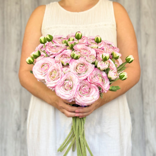 Pink Artificial Ranunculus