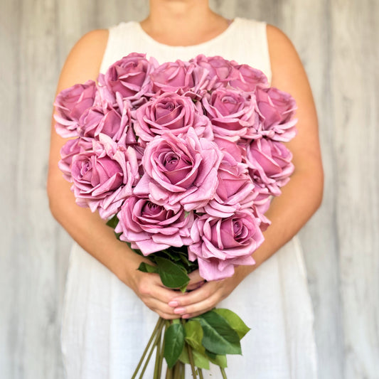 Mauve Artificial Tea Rose