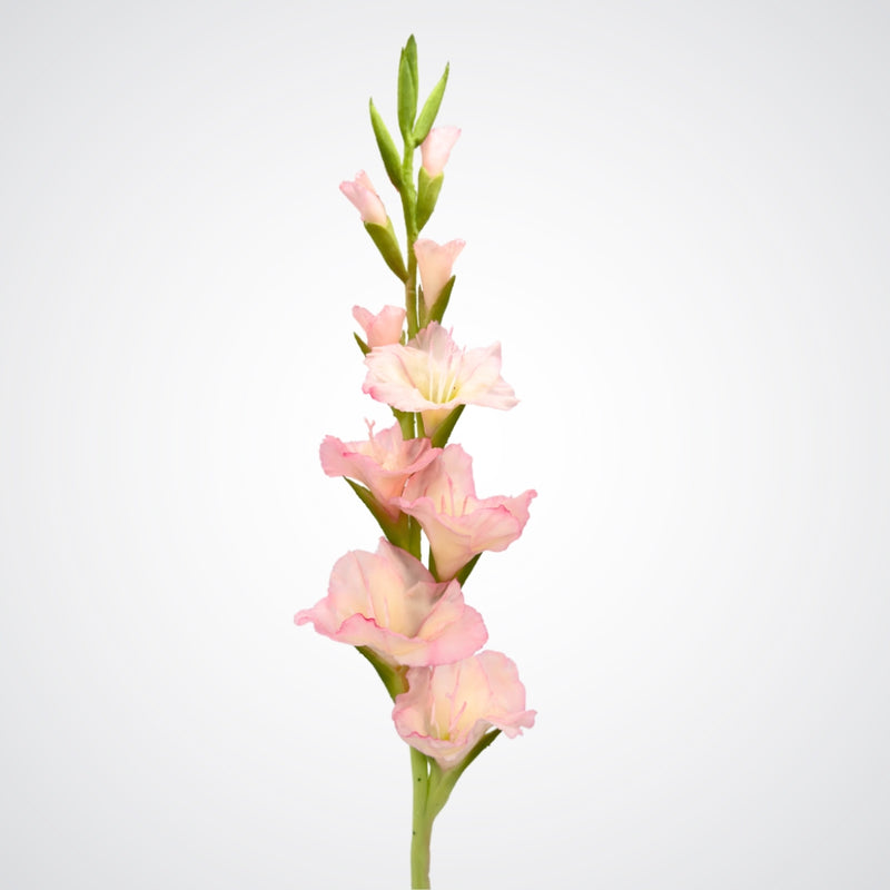 Top of a pink artificial gladiolus flower from My Faux Florist Canada