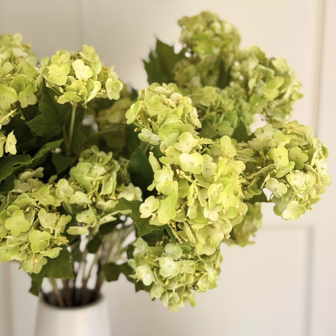 Antique Green Artificial Hydrangea Spray