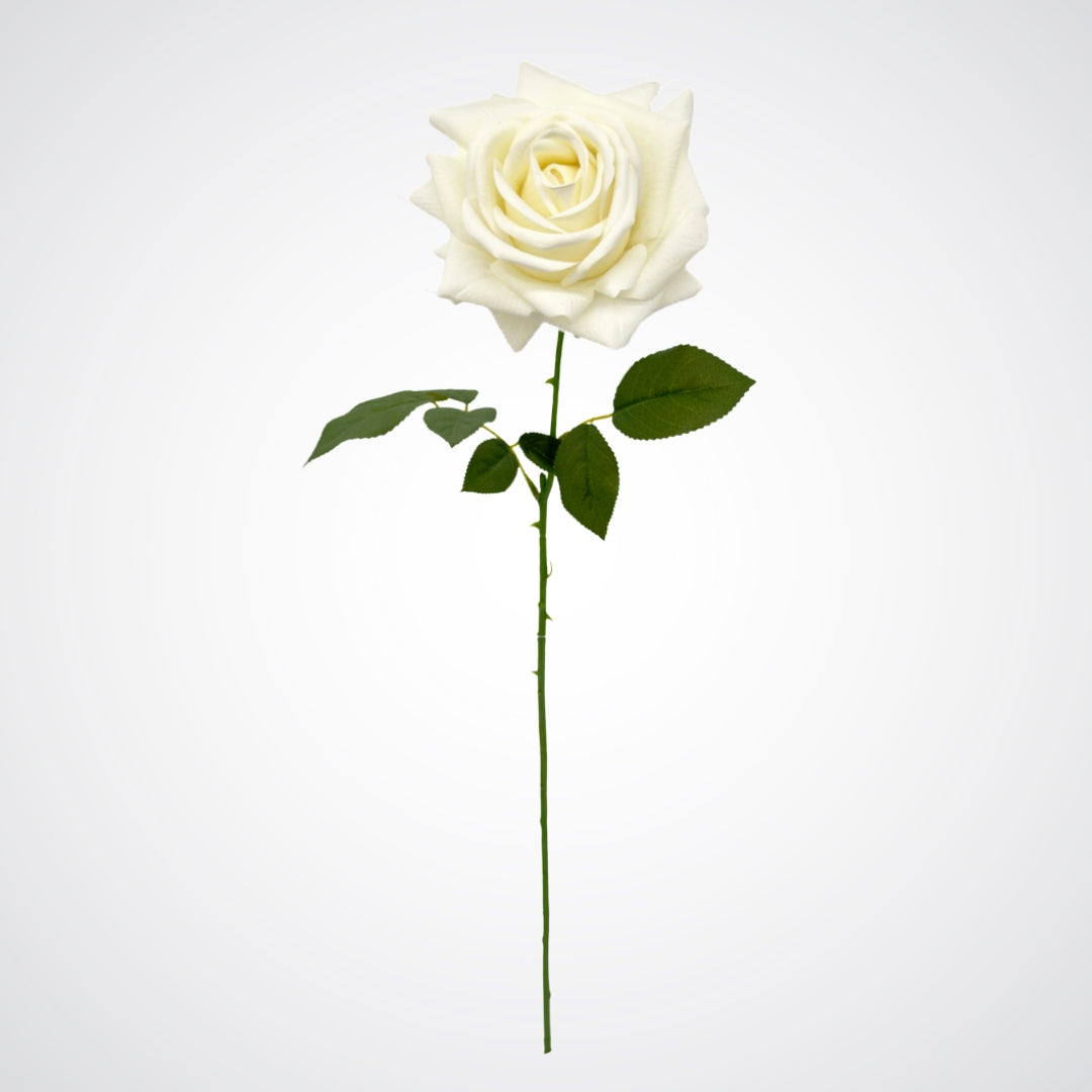 White Artificial Tea Rose
