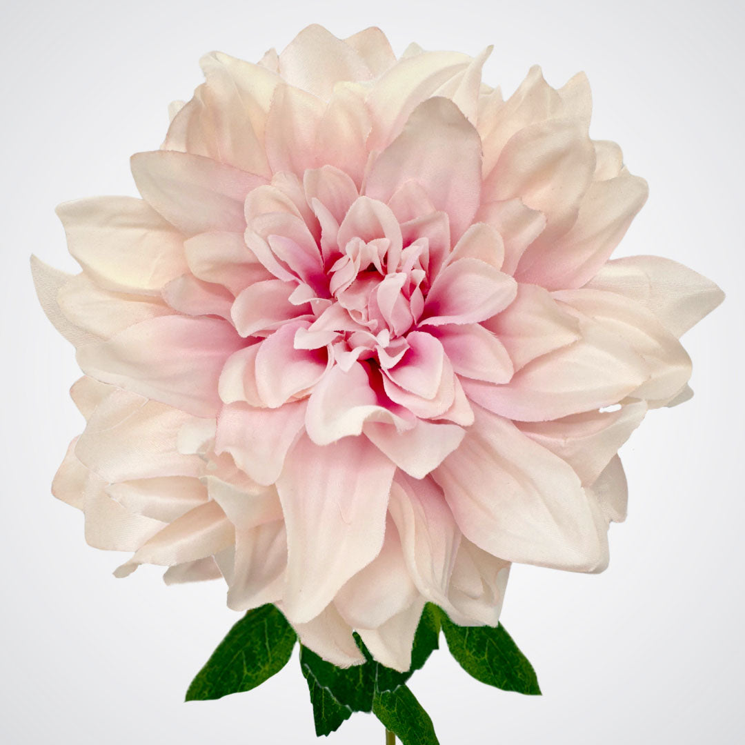 Close up of lilac silk dahlia from My Faux Florist Canada.