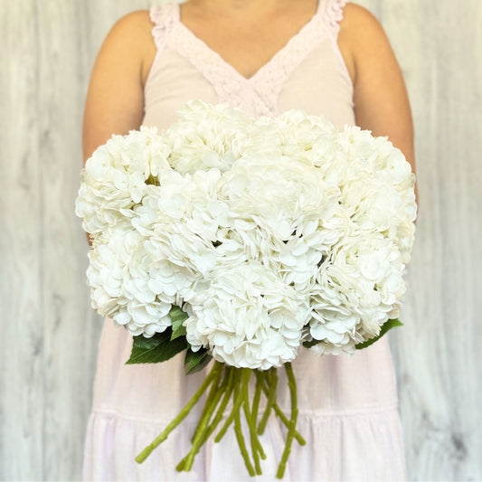 White Artificial Hydrangea