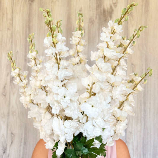White Artificial Delphinium