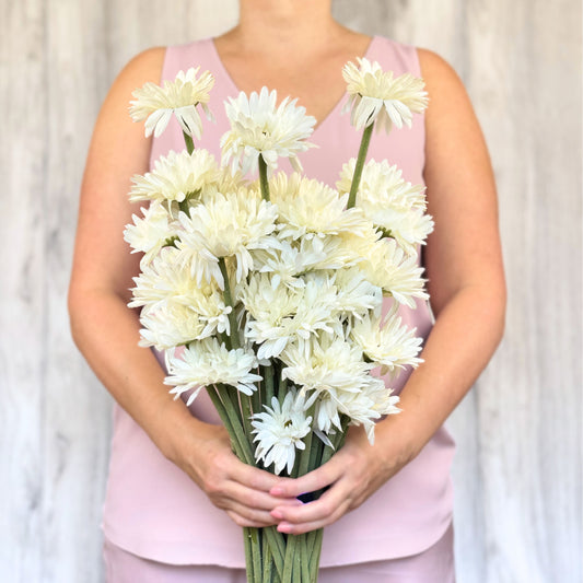 White Artificial Gerbera Daisies