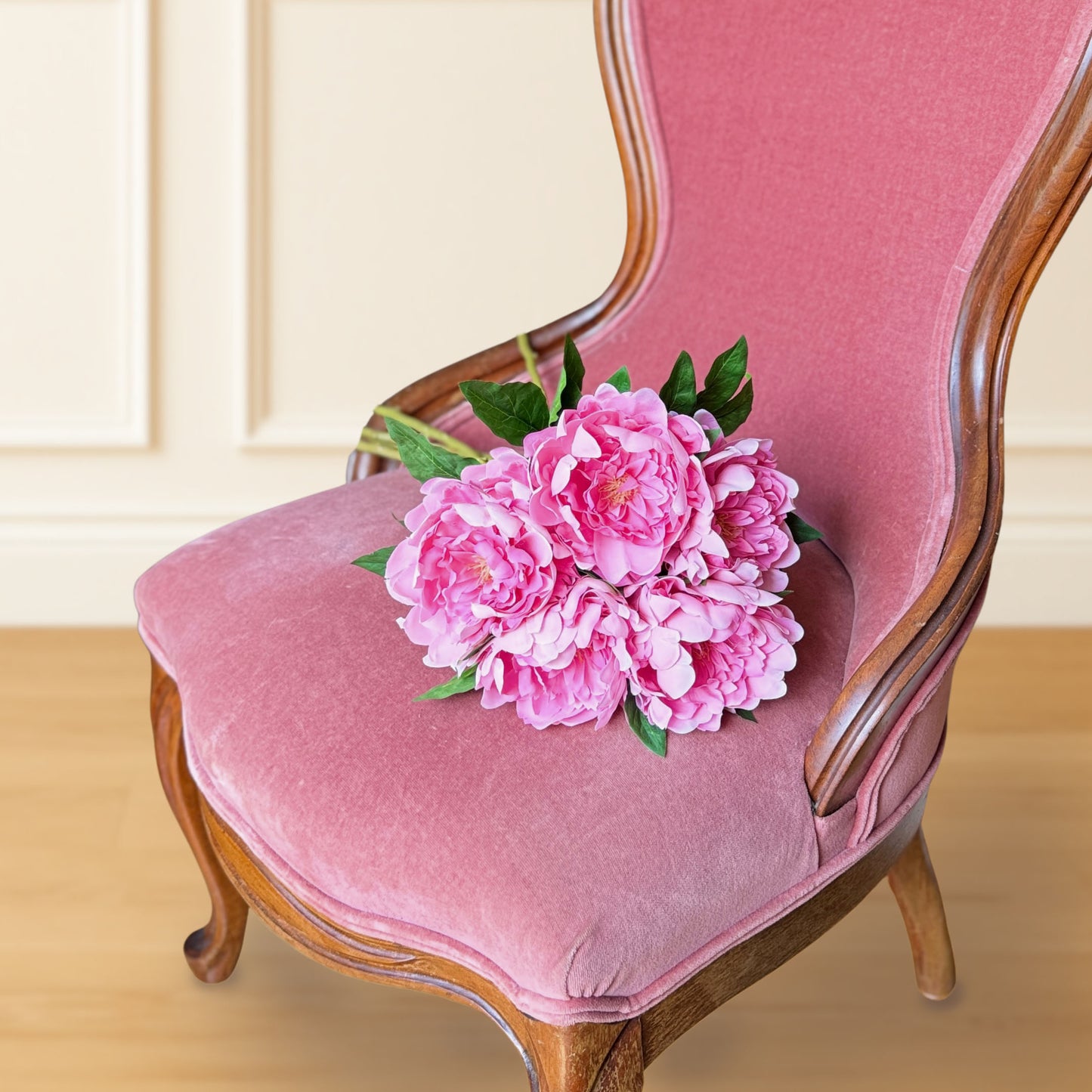 Lifelike Pink Peonies