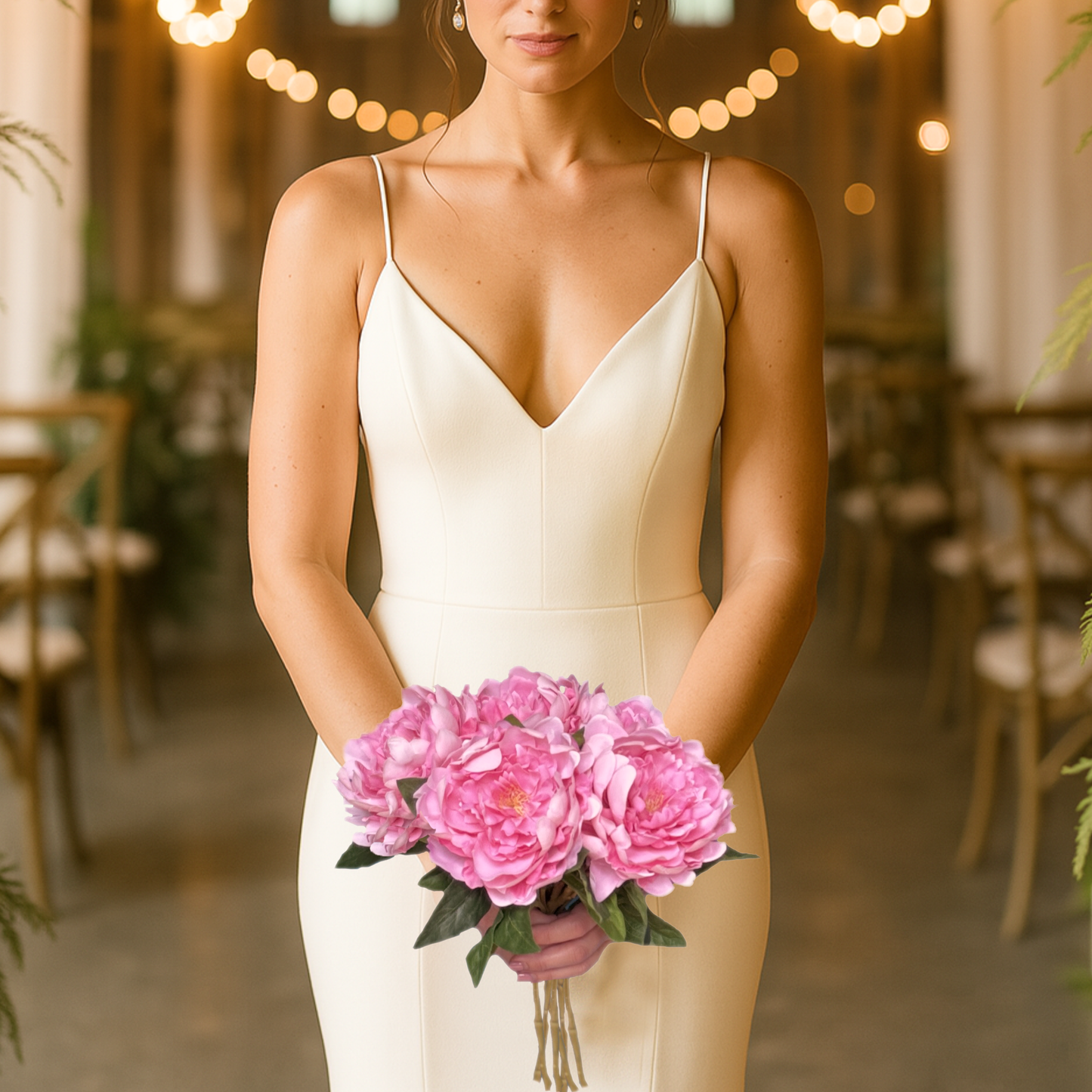 Lifelike Pink Peonies