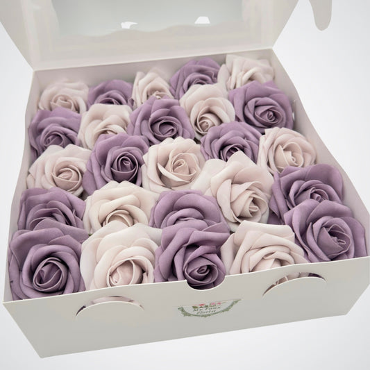 Lilac Foam Roses