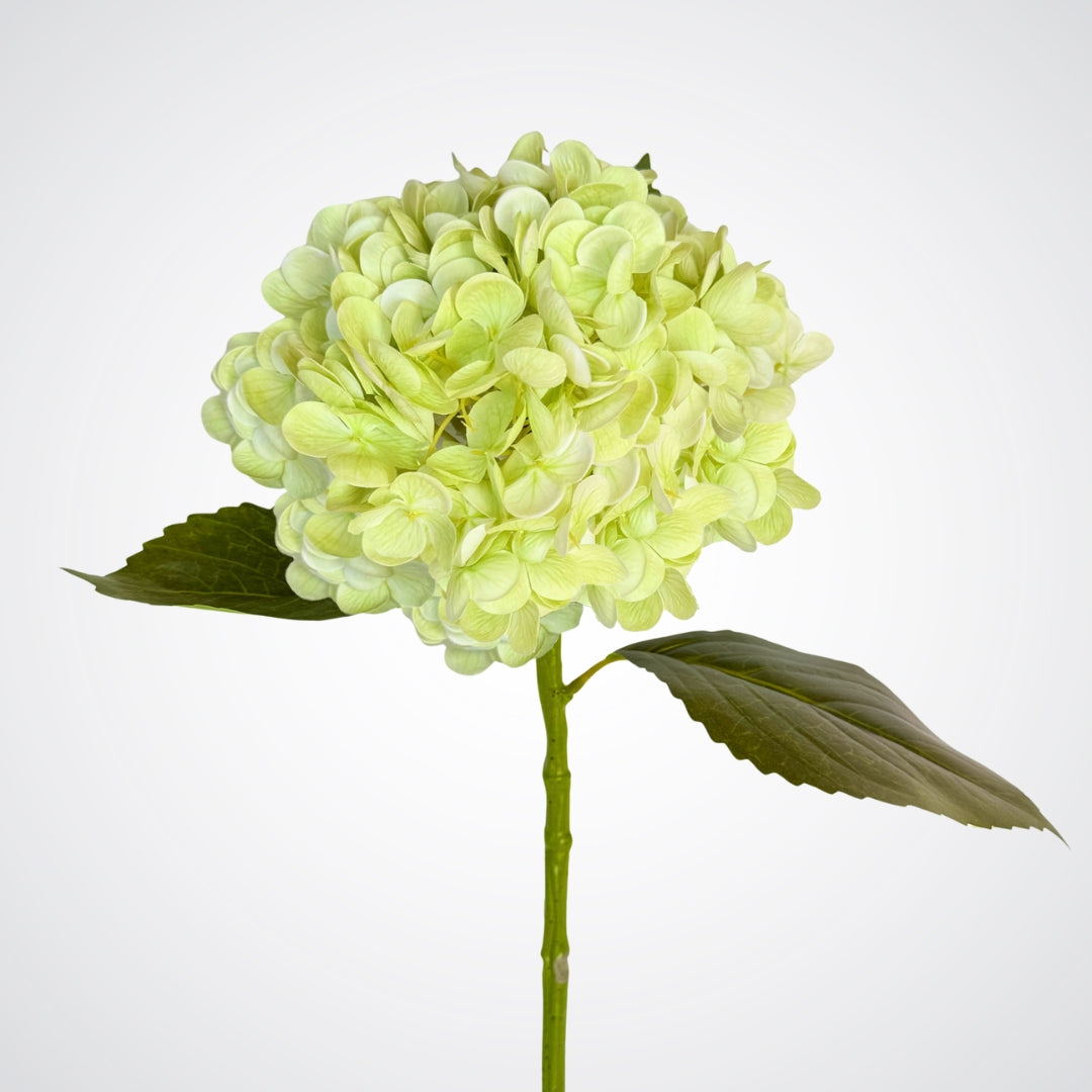 Artificial Hydrangea in pale green white