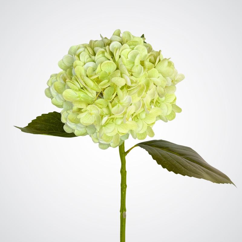 Artificial Hydrangea in pale green white