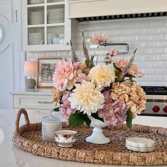 Fall Real Touch Flower Arrangement | Antique Pink