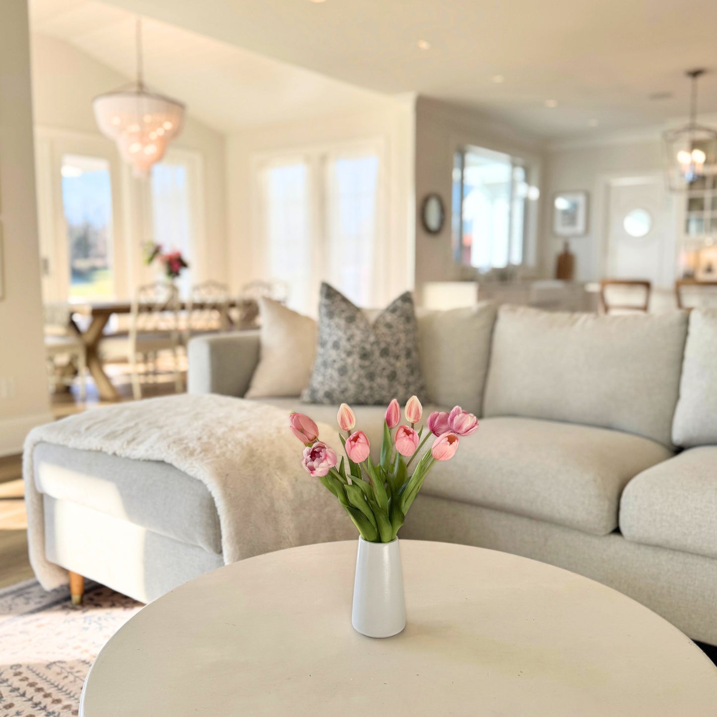 Tulipes artificielles roses