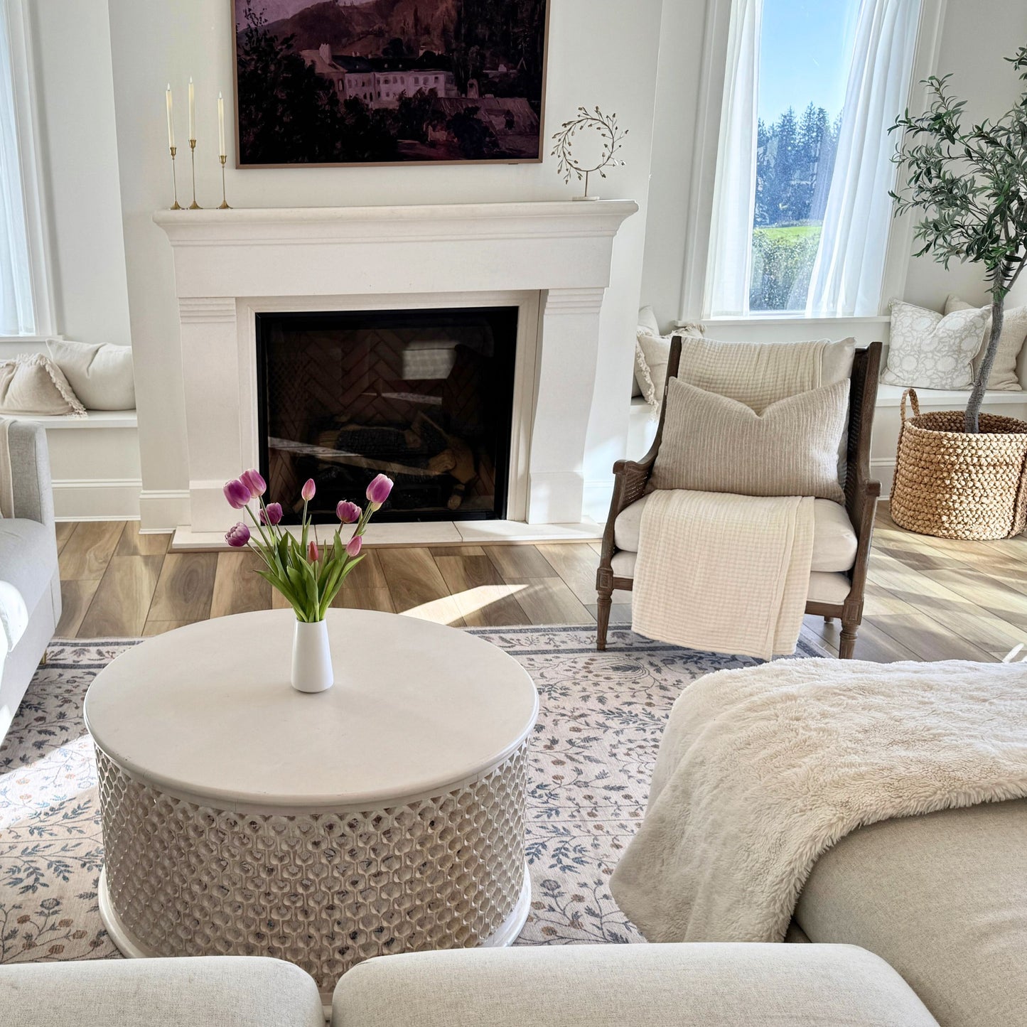 Tulipes artificielles violettes