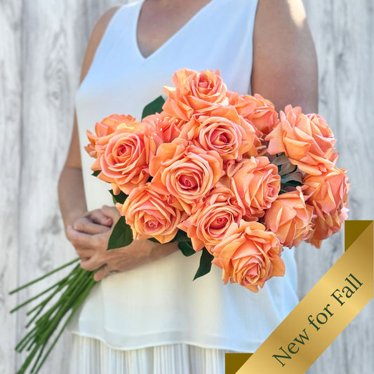 Light Orange Real Touch Rose