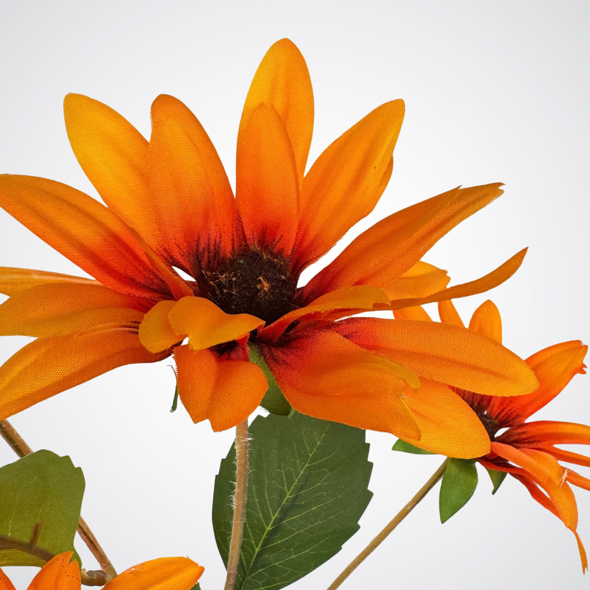Sunset Orange Artificial Daisies