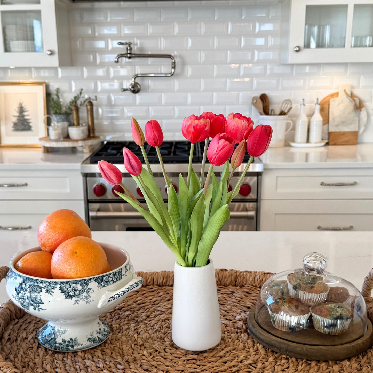 Rosé Artificial Tulips