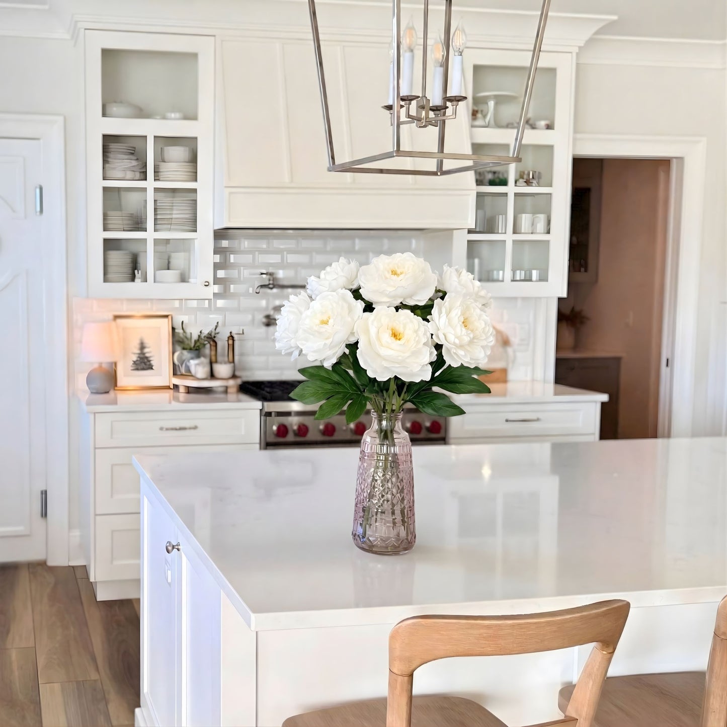 White Artificial Peony