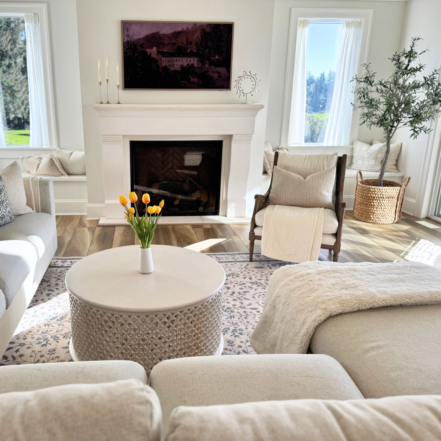 Tulipes artificielles jaunes