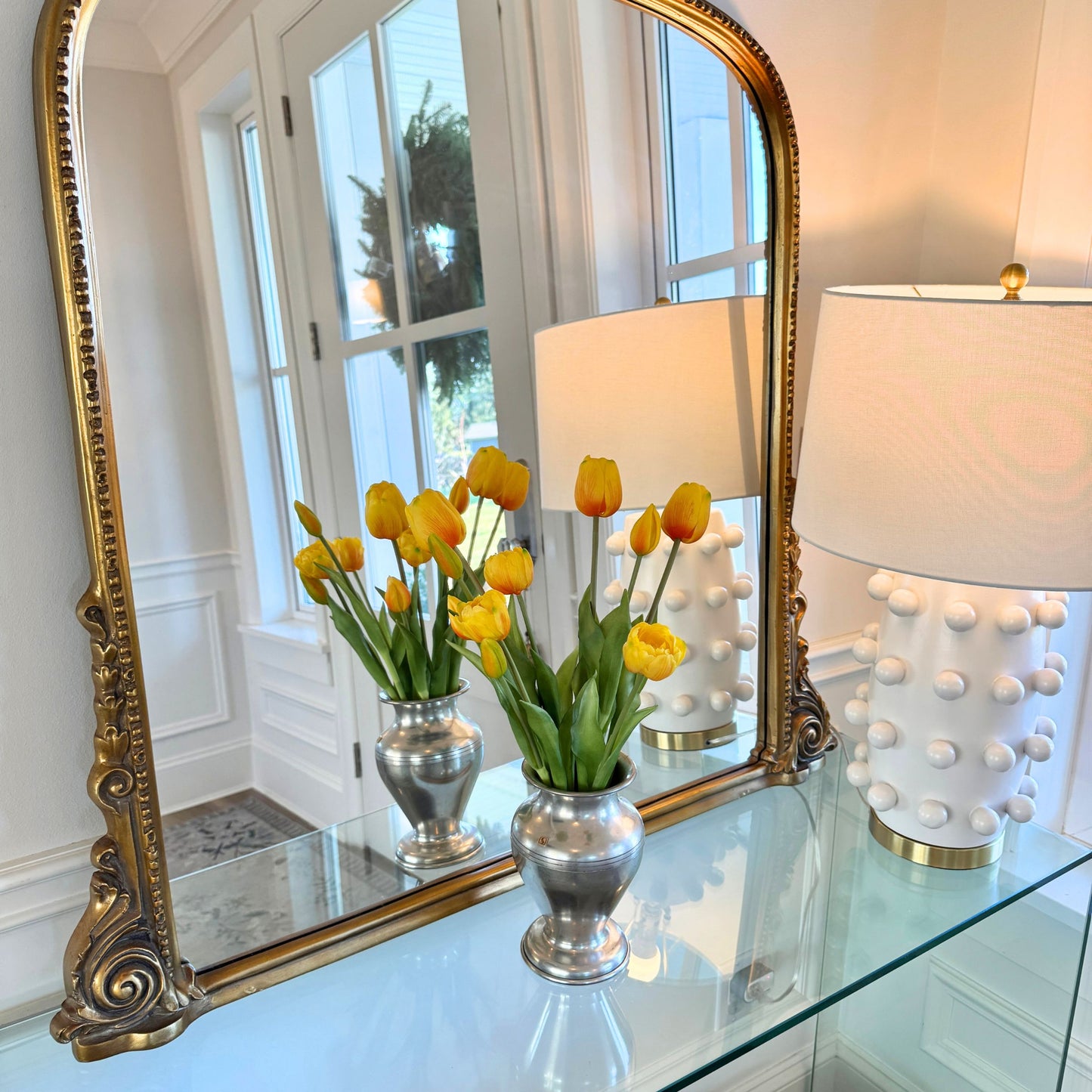 Tulipes artificielles jaunes